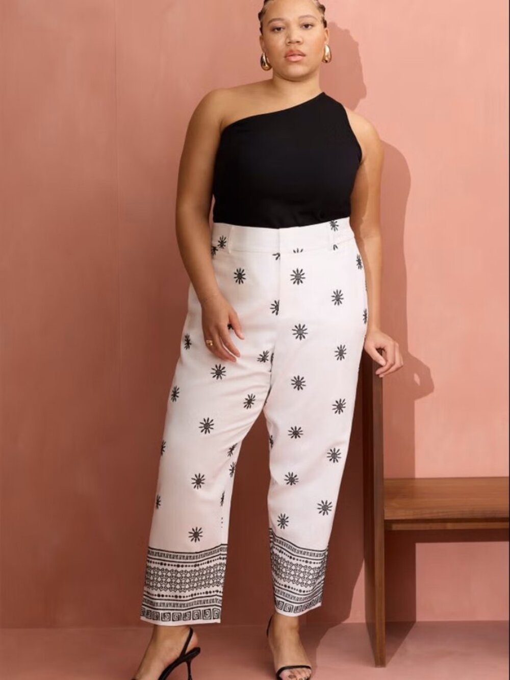 ELOQUII Embroidered Ankle Pant - Size 20
